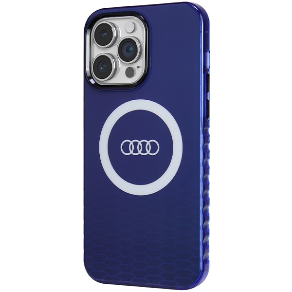 Audi IML Big Logo MagSafe-etui til iPhone 14 Pro Max - blå