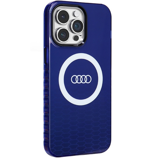 Audi IML Big Logo MagSafe-etui til iPhone 14 Pro Max - blå