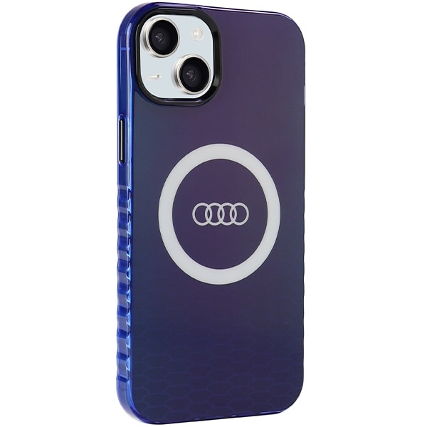 Audi IML Big Logo MagSafe-etui til iPhone 15 Plus / 14 Plus - blå
