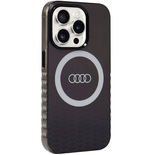 Audi IML Big Logo MagSafe-etui til iPhone 15 Pro - sort