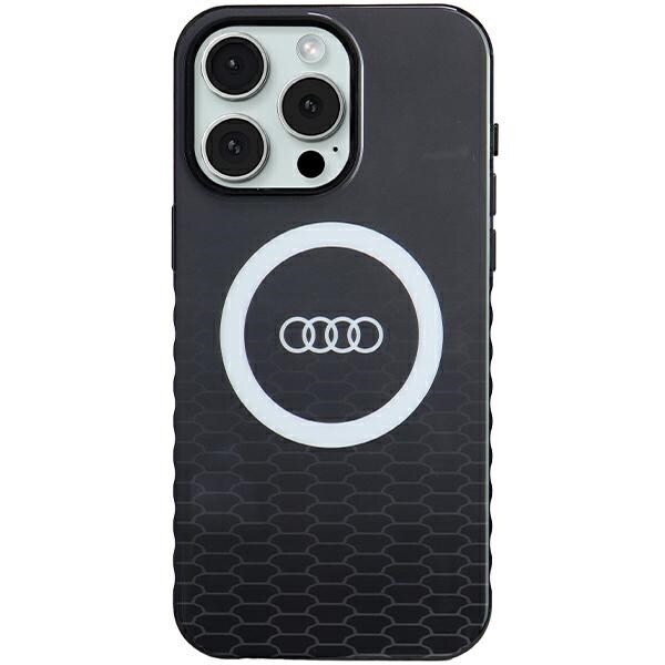 Audi IML Big Logo MagSafe-fodral för iPhone 15 Pro Max - svart