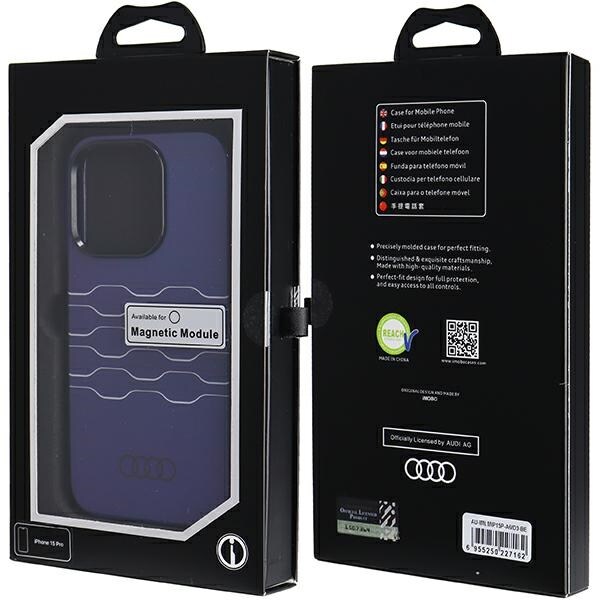 Audi IML MagSafe-fodral för iPhone 15 Pro - blå