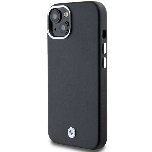BMW Signature Wrapped Metal MagSafe-etui til iPhone 14/15/13 - Sort