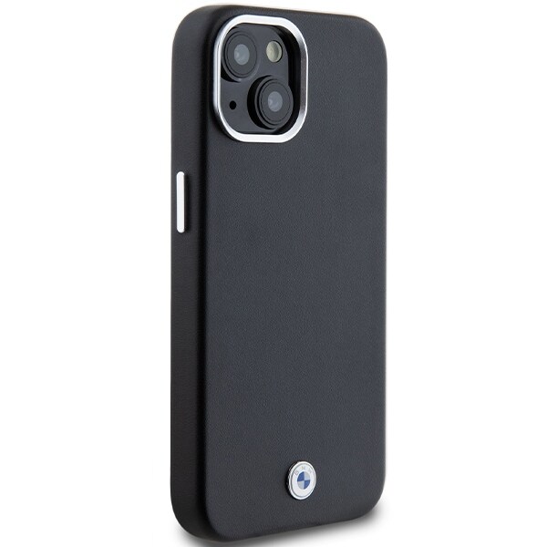BMW Signature Wrapped Metal MagSafe-etui til iPhone 14/15/13 - Sort