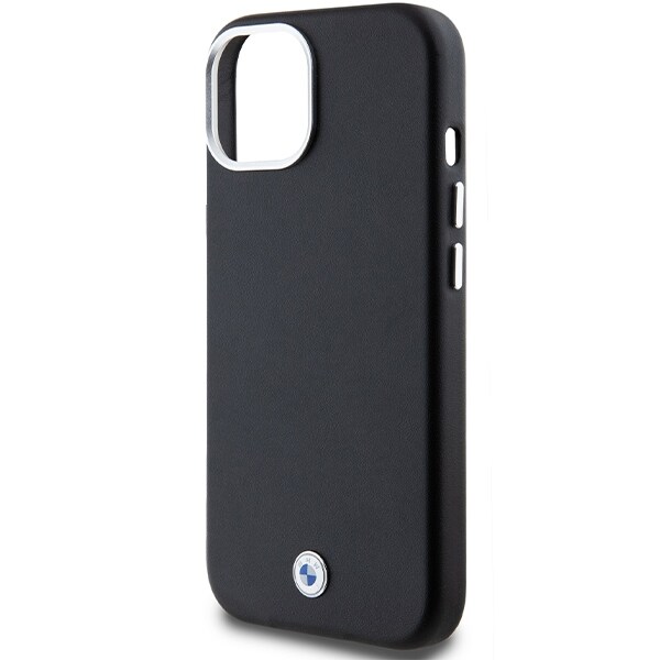 BMW Signature Wrapped Metal MagSafe-etui til iPhone 14/15/13 - Sort