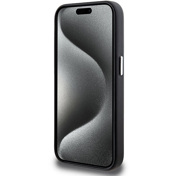 BMW Signature Wrapped Metal MagSafe-fodral för iPhone 15 Pro - svart