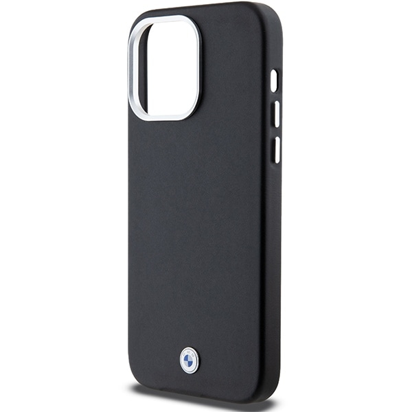 BMW Signature Wrapped Metal MagSafe-etui til iPhone 15 Pro Max - sort