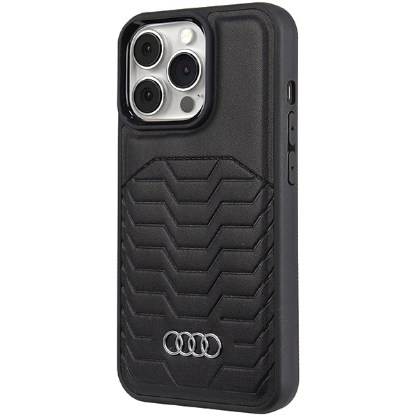 Audi syntetisk læderetui med MagSafe til iPhone 13 Pro Max - sort