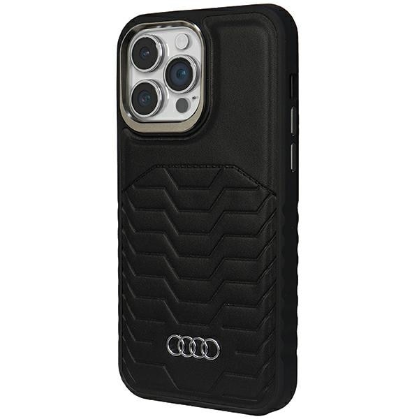 Audi syntetisk læderetui med MagSafe til iPhone 14 Pro - sort