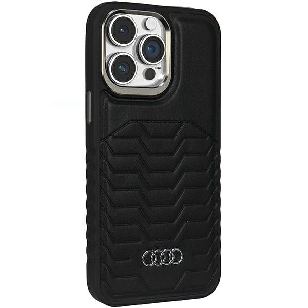 Audi syntetisk læderetui med MagSafe til iPhone 14 Pro - sort