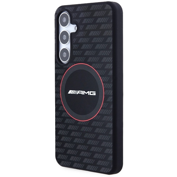AMG Silicone Carbon Pattern MagSafe-etui til Samsung Galaxy S24 - sort