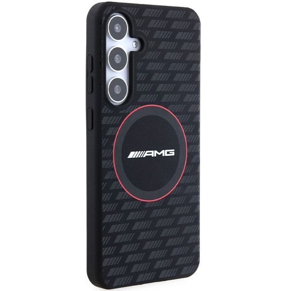 AMG Silicone Carbon Pattern MagSafe-etui til Samsung Galaxy S24 - sort