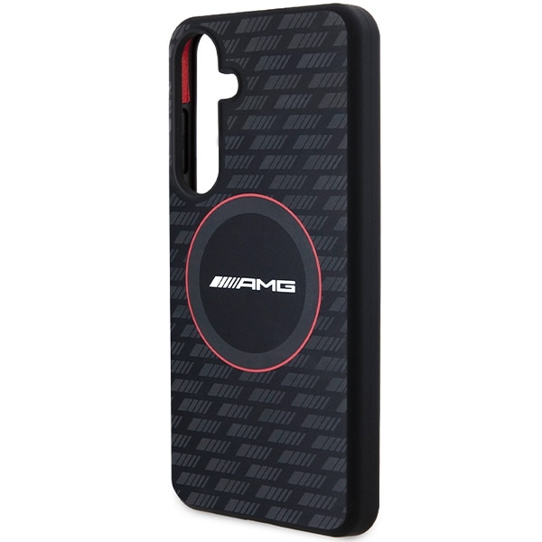 AMG Silicone Carbon Pattern MagSafe-etui til Samsung Galaxy S24 - sort