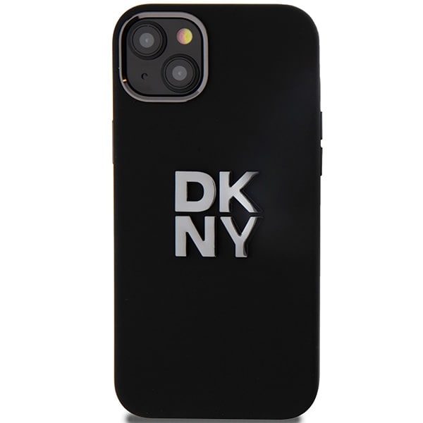 DKNY Liquid Silicone Metal Logo iPhone 15/14/13 Fodral - Svart
