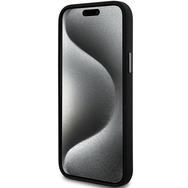 DKNY Liquid Silicone Metal Logo iPhone 15/14/13 Fodral - Svart