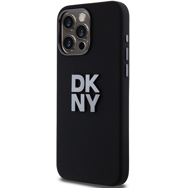 DKNY Liquid Silicone Metall Logo iPhone 15 Pro Max Fodral - Svart