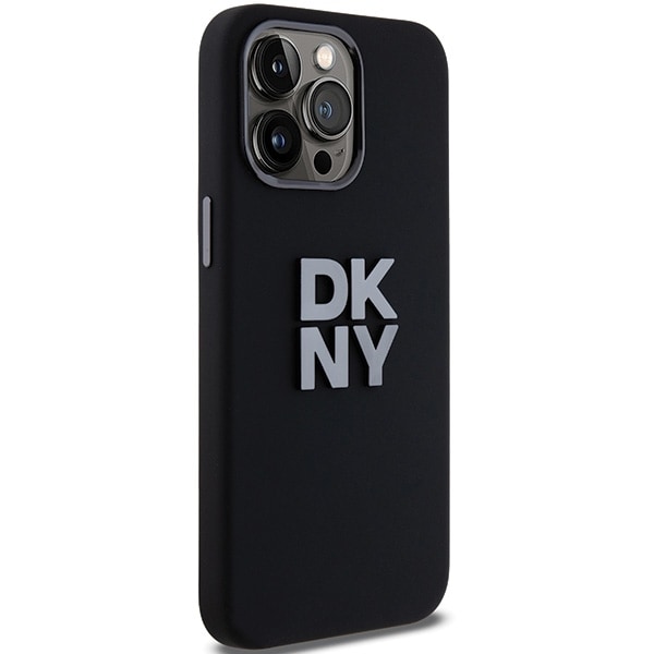 DKNY Liquid Silicone Metall Logo iPhone 15 Pro Max Fodral - Svart