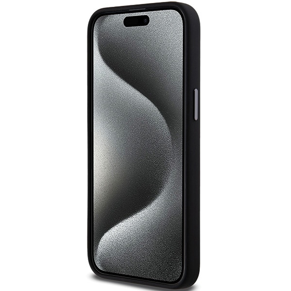 DKNY Liquid Silicone Metall Logo iPhone 15 Pro Max Fodral - Svart