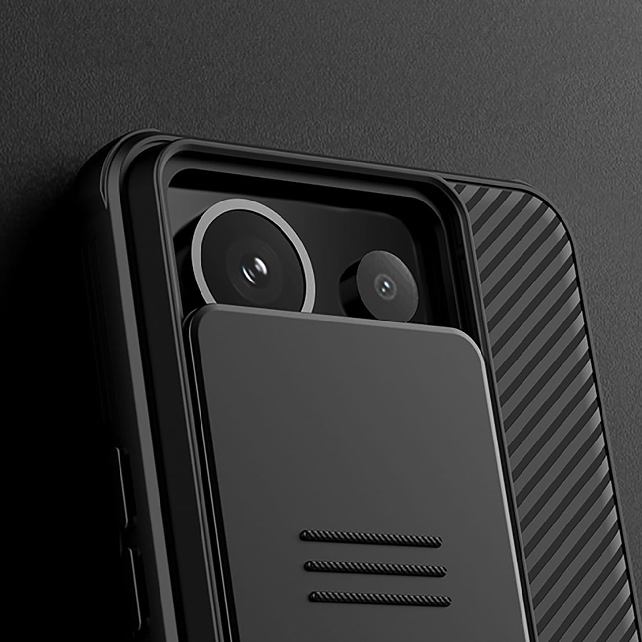 Nillkin CamShield Pro-fodral för Xiaomi Redmi Note 13 Pro 5G / Poco X6 5G - Svart