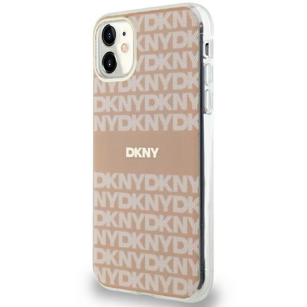 DKNY IML Mono & Stripe MagSafe-etui til iPhone 11 / Xr - pink