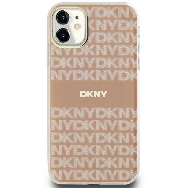 DKNY IML Mono & Stripe MagSafe-etui til iPhone 11 / Xr - pink