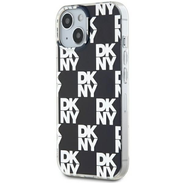 DKNY IML Checkered Mono Pattern fodral för iPhone 15 / 14 / 13 - svart