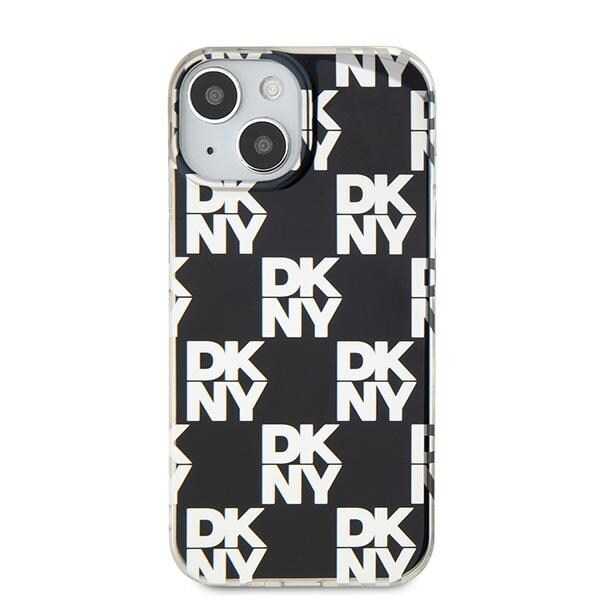 DKNY IML Checkered Mono Pattern fodral för iPhone 15 / 14 / 13 - svart
