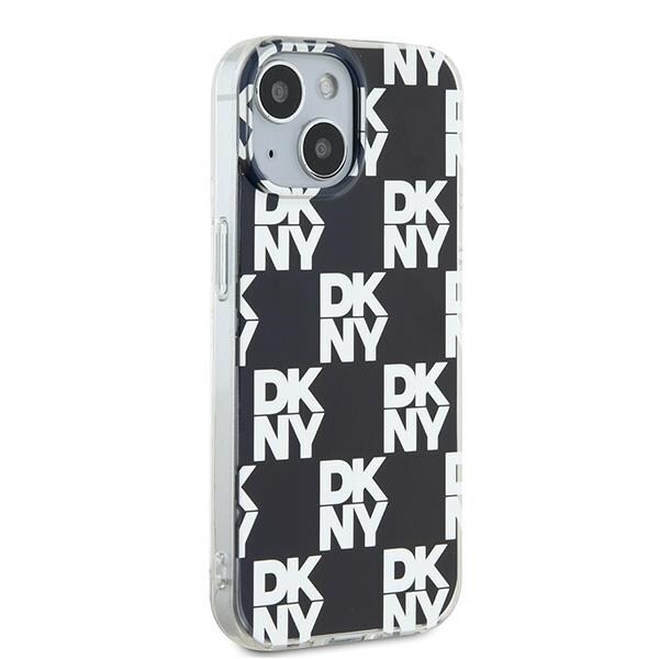 DKNY IML Checkered Mono Pattern fodral för iPhone 15 / 14 / 13 - svart