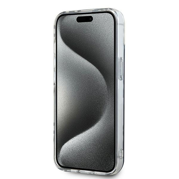 DKNY IML Checkered Mono Pattern fodral för iPhone 15 / 14 / 13 - svart