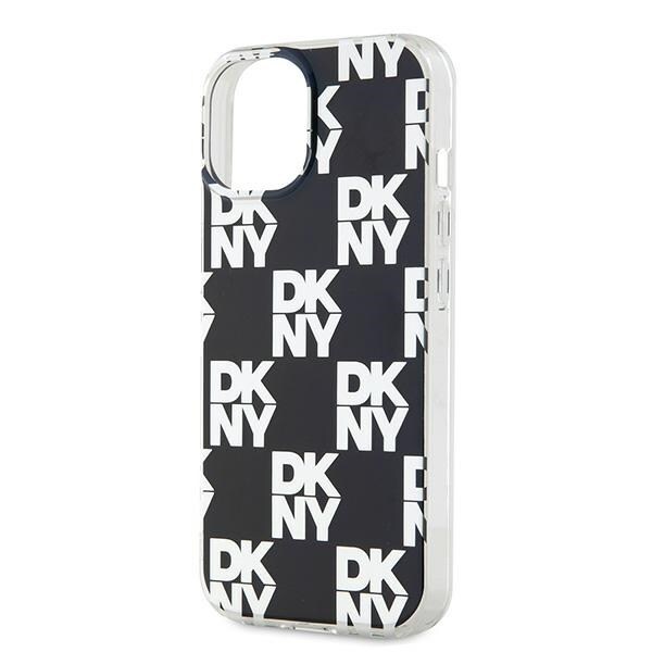 DKNY IML Checkered Mono Pattern fodral för iPhone 15 / 14 / 13 - svart