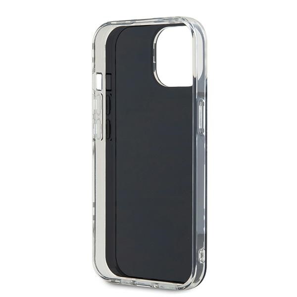 DKNY IML Checkered Mono Pattern fodral för iPhone 15 / 14 / 13 - svart