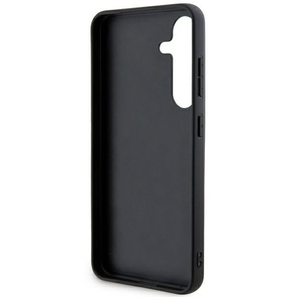 DKNY læderetui med monostribe og metallogo til Samsung Galaxy S24+ - sort