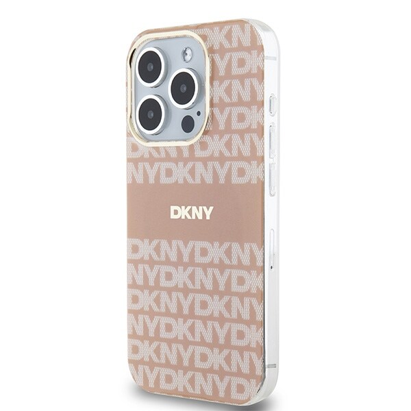 DKNY IML Mono & Stripe MagSafe-etui til iPhone 13 Pro / 13 - pink