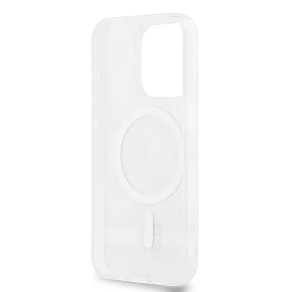DKNY IML Checkered Mono Pattern & Printed Stripes MagSafe-etui til iPhone 14 Pro - beige