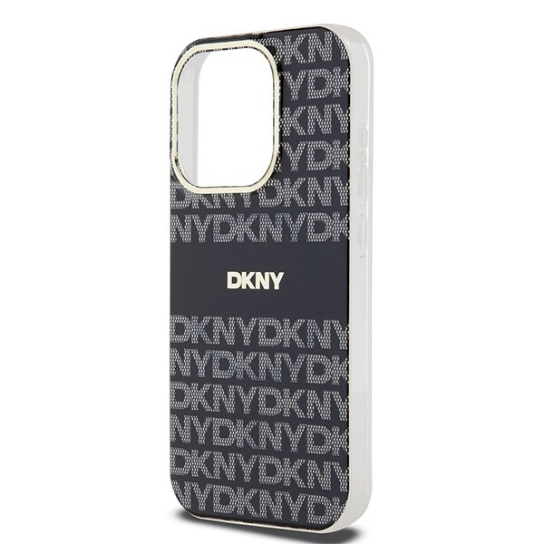 DKNY IML Mono & Stripe MagSafe-etui til iPhone 14 Pro - sort