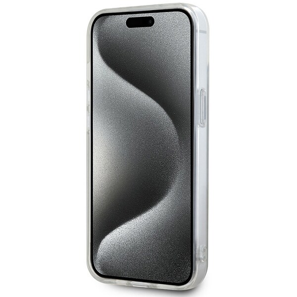 DKNY IML Checkered Mono Pattern & Printed Stripes MagSafe-fodral för iPhone 15 / 14 / 13 - beige