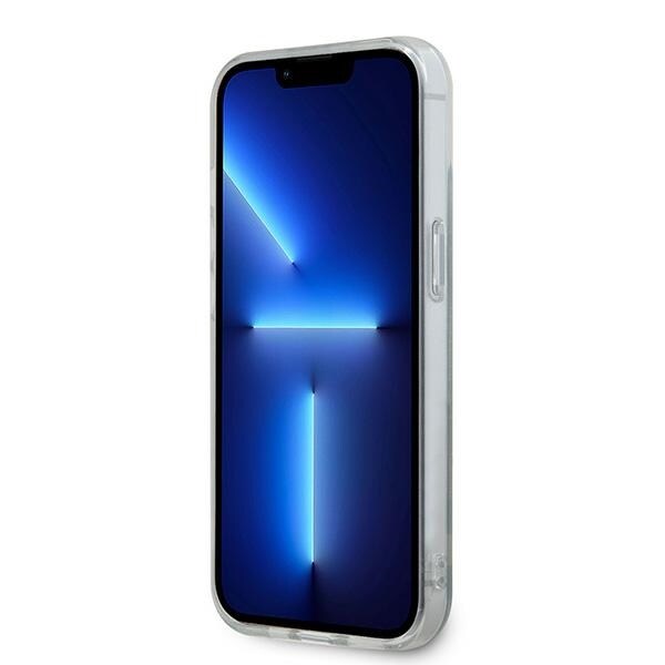 DKNY IML Rutigt monomönster och tryckta ränder MagSafe-fodral för iPhone 15/14/13 - Svart