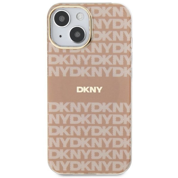 DKNY IML Mono & Stripe MagSafe-fodral för iPhone 15 / 14 / 13 - rosa