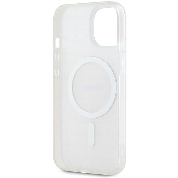DKNY IML Mono & Stripe MagSafe-fodral för iPhone 15 / 14 / 13 - rosa