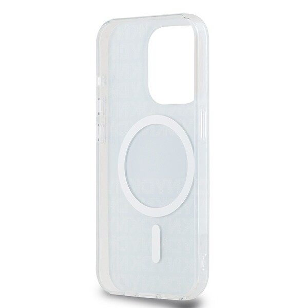 DKNY IML Mono & Stripe MagSafe-fodral för iPhone 15 Pro Max - blå