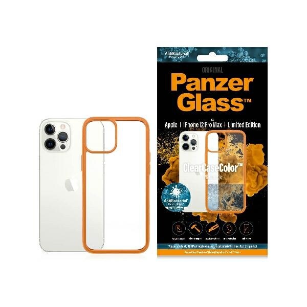 PanzerGlass ClearCase-fodral för iPhone 12 Pro Max - transparent orange