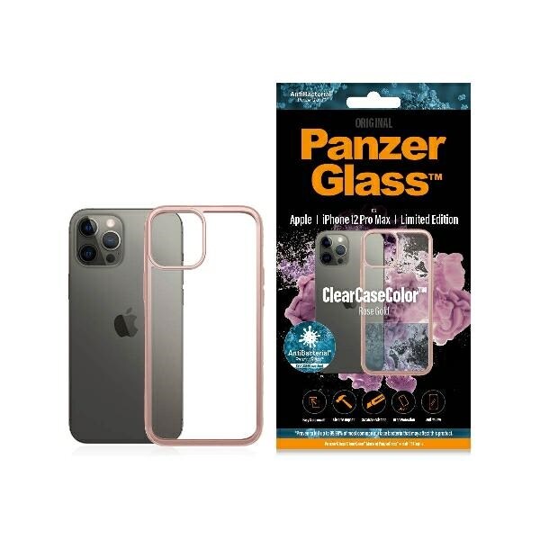 PanzerGlass ClearCase-fodral för iPhone 12 Pro Max - transparent och rosa