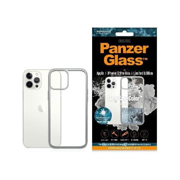 PanzerGlass ClearCase-fodral för iPhone 12 Pro Max - transparent och silver