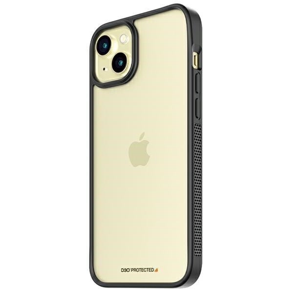 PanzerGlass ClearCase för iPhone 15/14 Plus - Militär certifiering - Klar & Svart