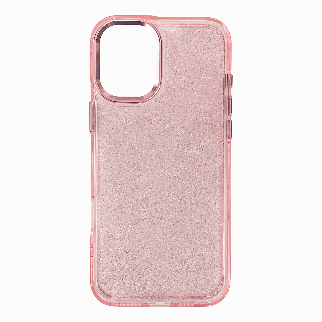Glitteretui til iPhone 16 - pink med glitter
