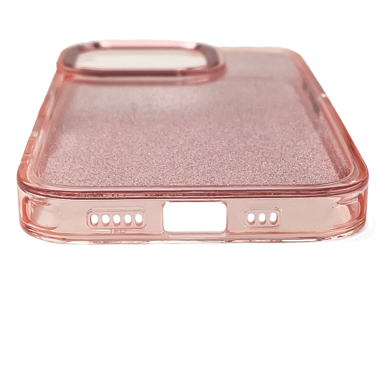 Glitteretui til iPhone 16 - pink med glitter