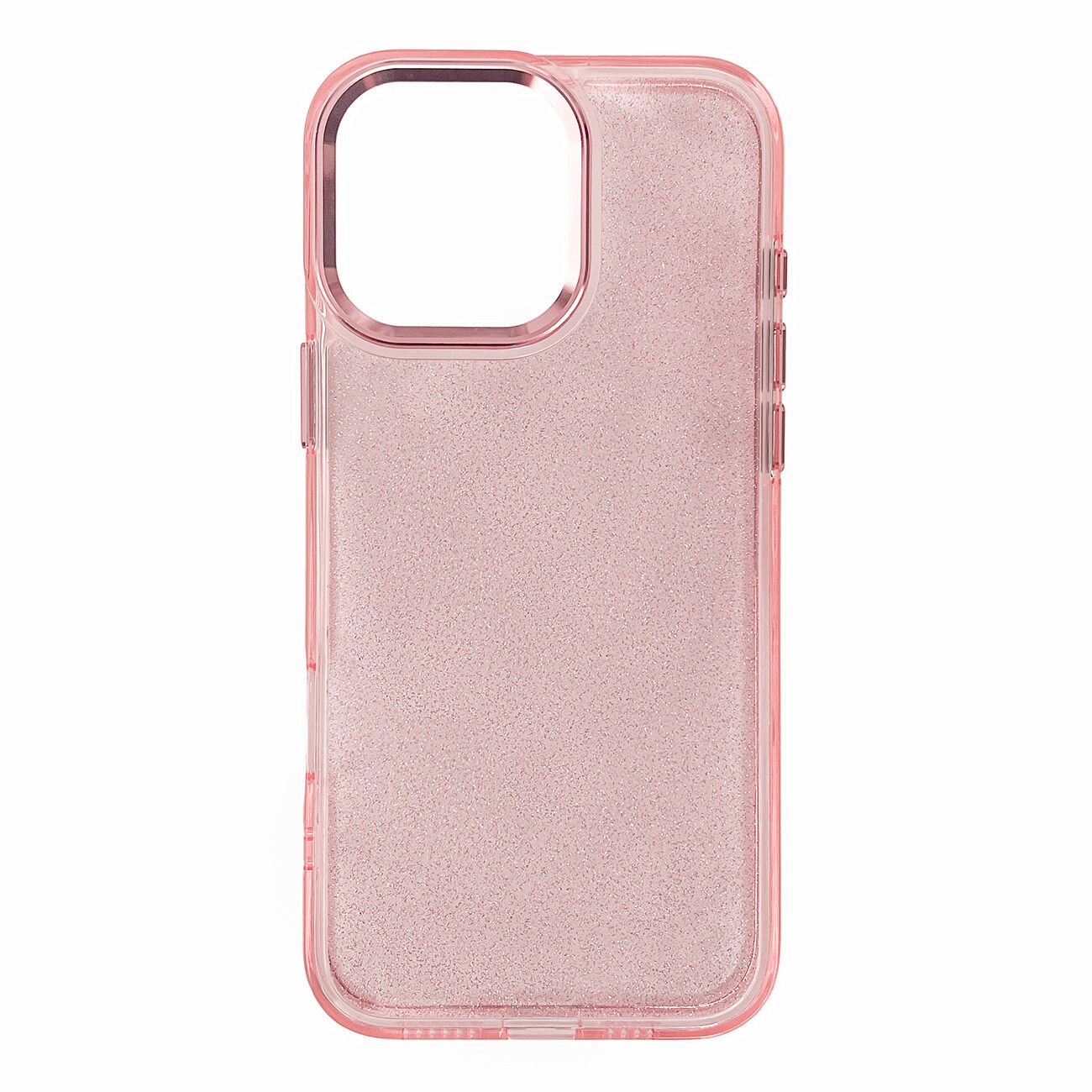 Glitteretui til iPhone 16 Pro Max - pink med glitter