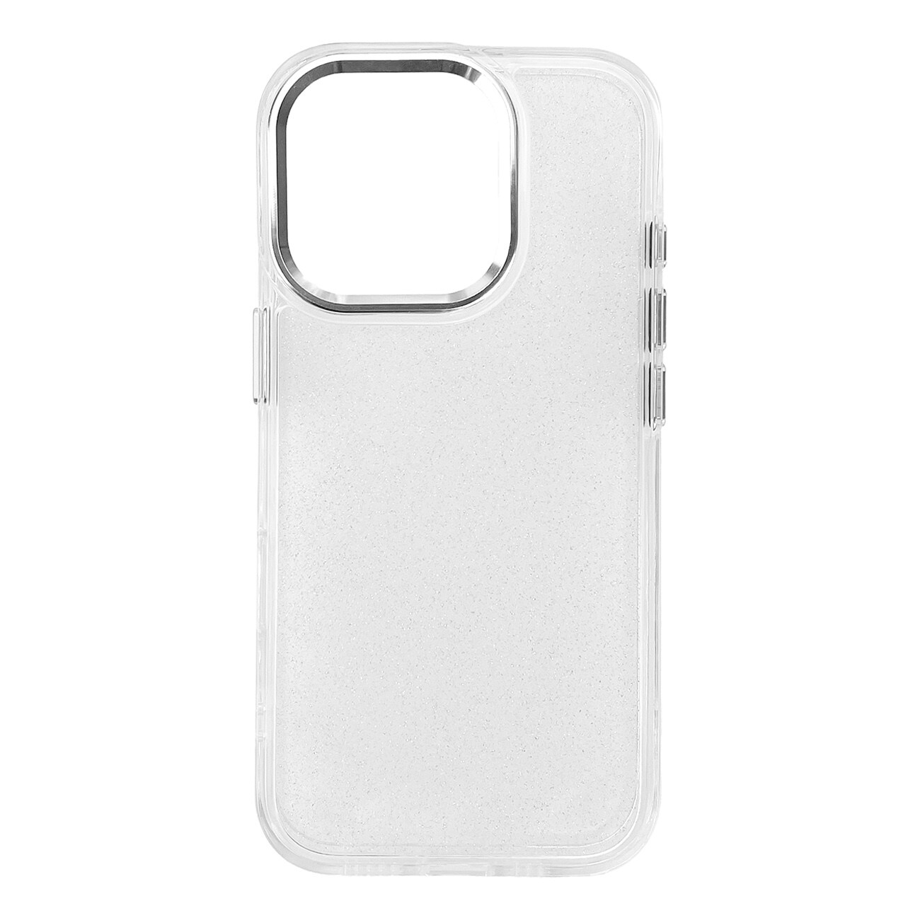 Glitteretui til iPhone 16 Pro - gennemsigtigt med glitter