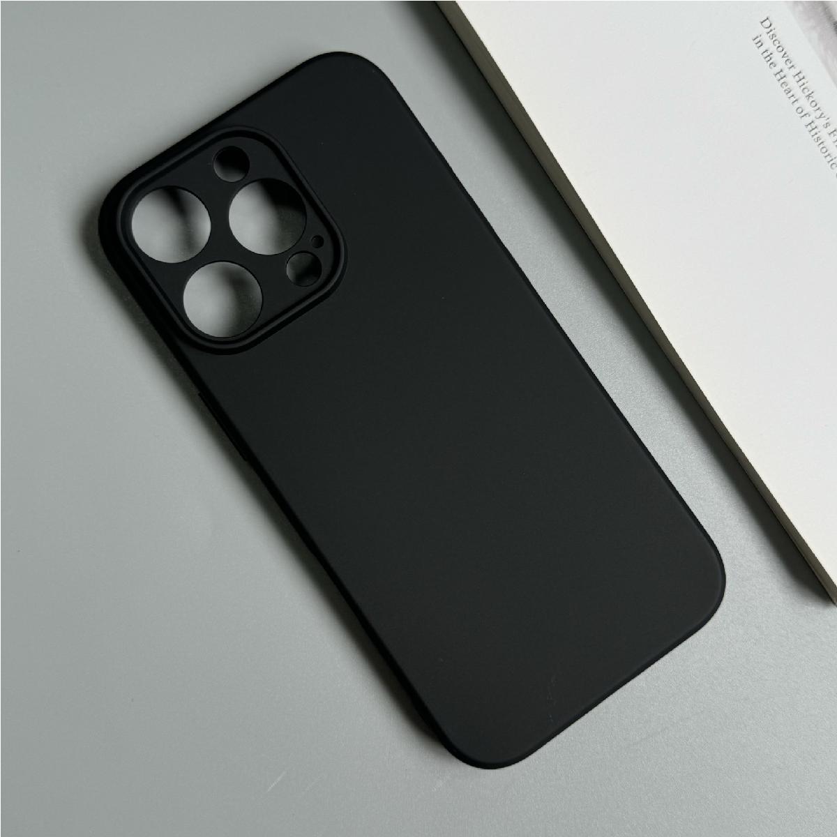 Blødt etui til iPhone 16 Pro - sort