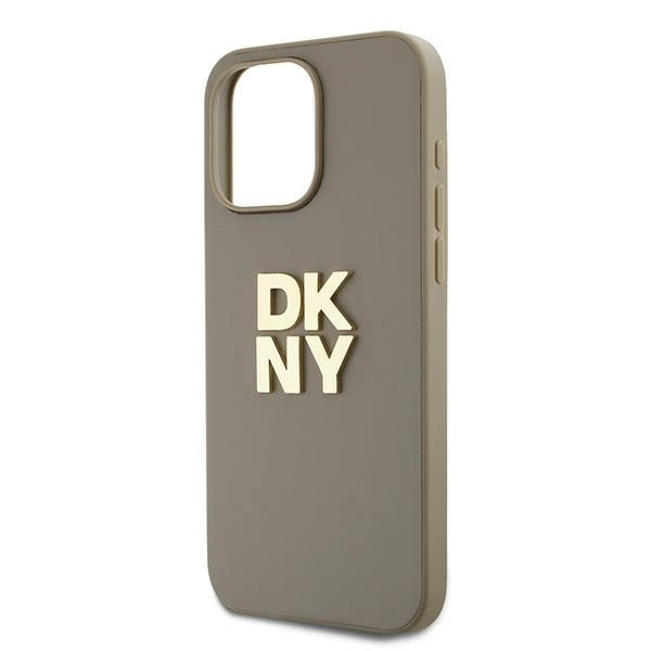 DKNY Håndledsrem Stock Logo etui til iPhone 15 Pro - beige